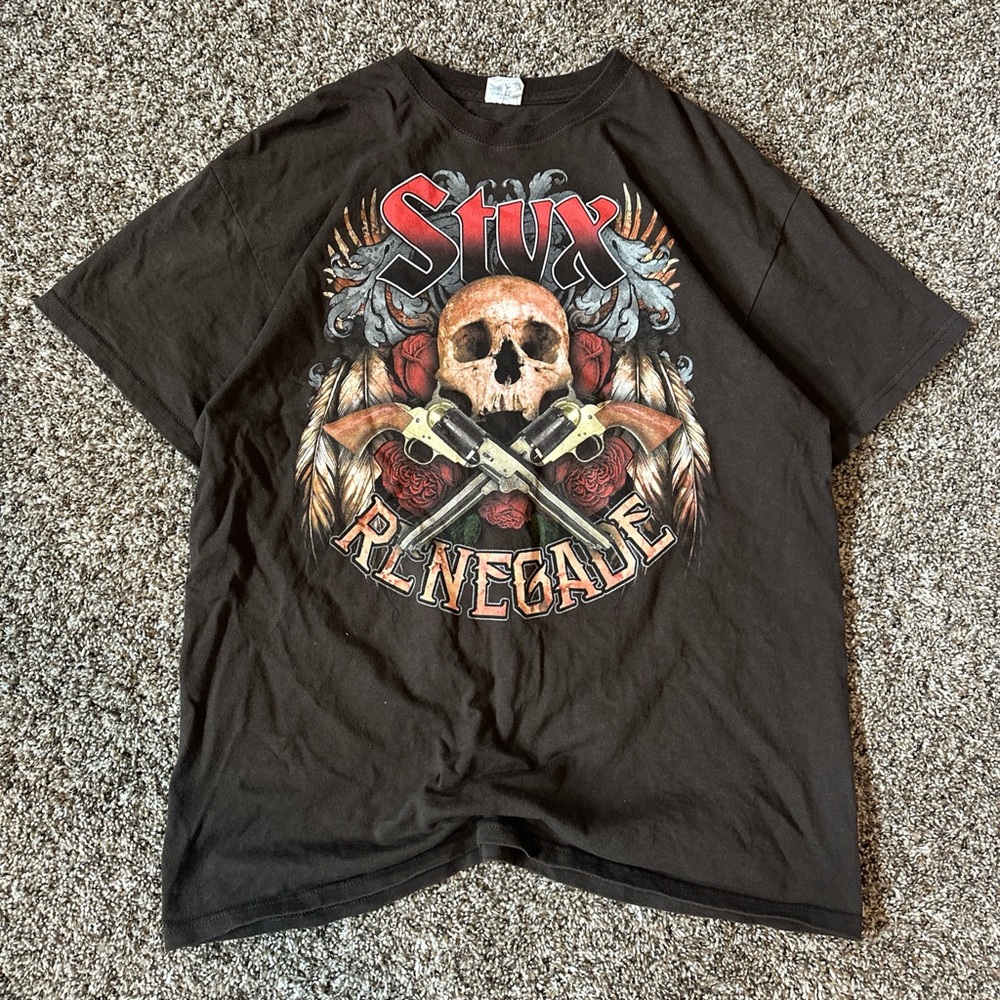 styx tour band graphic tee shirt